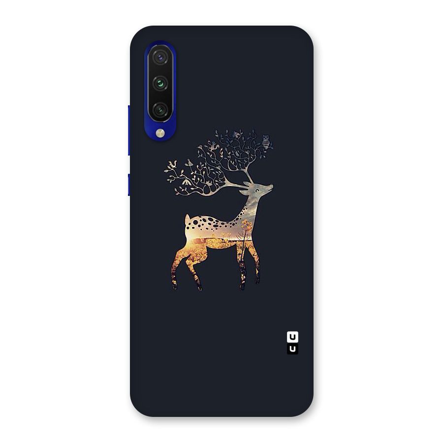 Black Deer Back Case for Mi A3