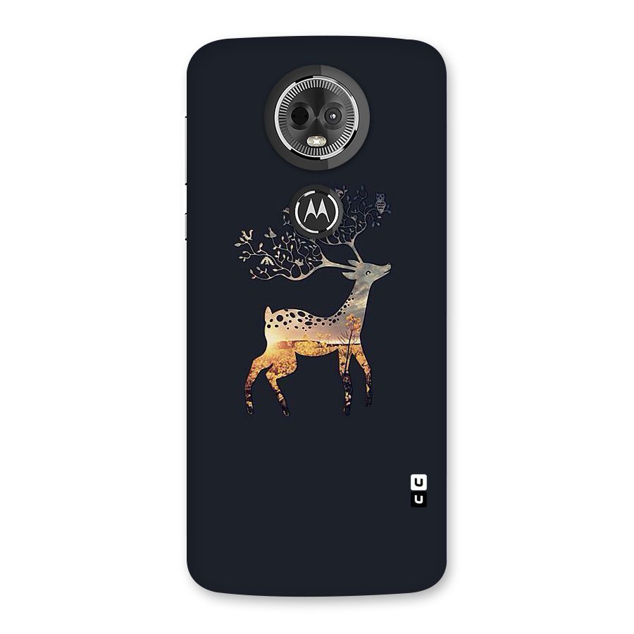 Black Deer Back Case for Moto E5 Plus