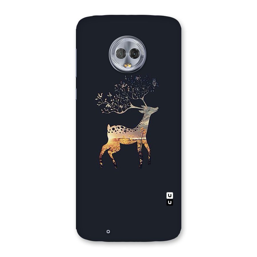 Black Deer Back Case for Moto G6