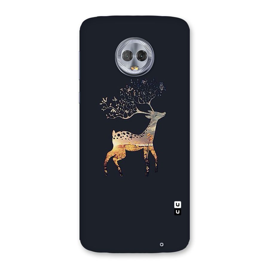 Black Deer Back Case for Moto G6 Plus