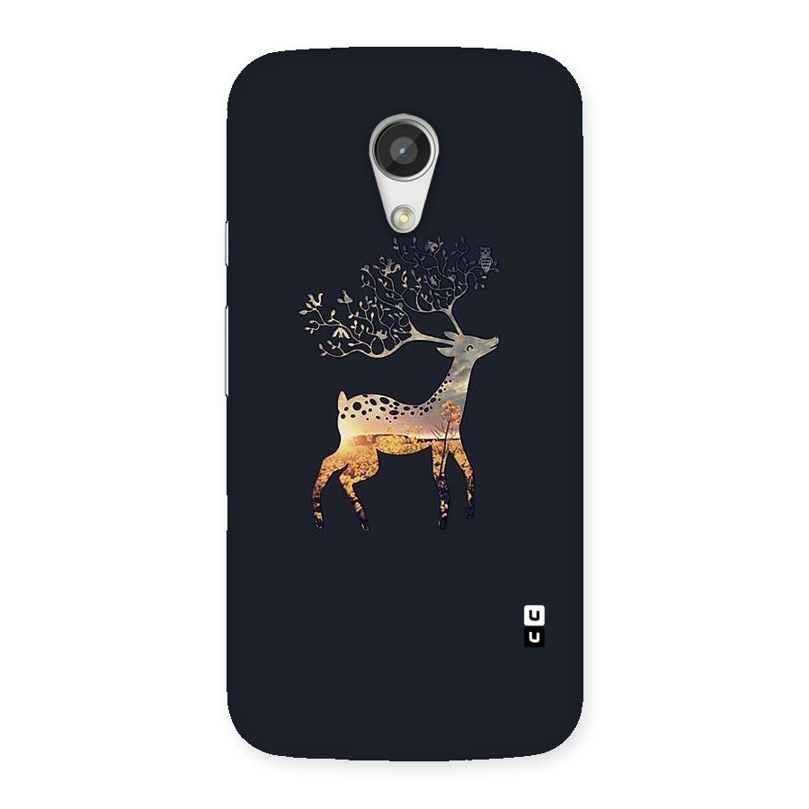 Black Deer Back Case for Moto G 2nd Gen