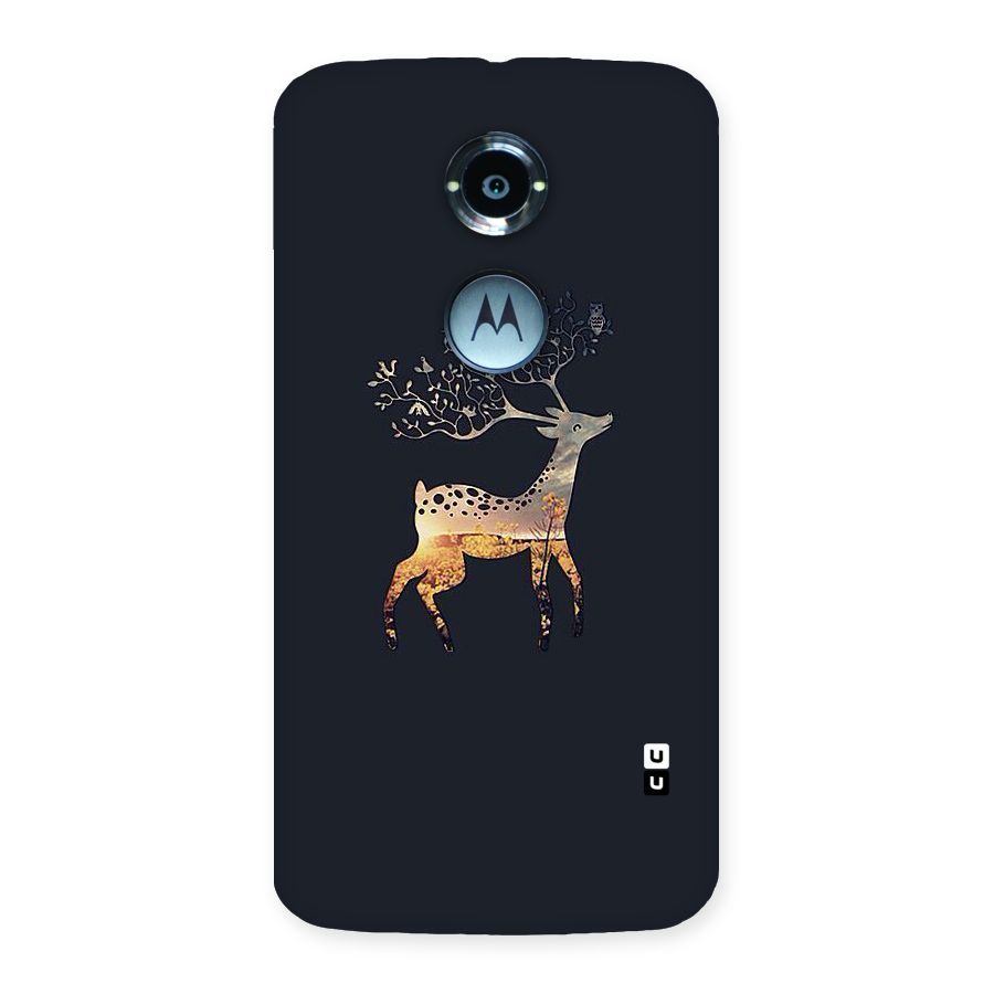 Black Deer Back Case for Moto X 2nd Gen