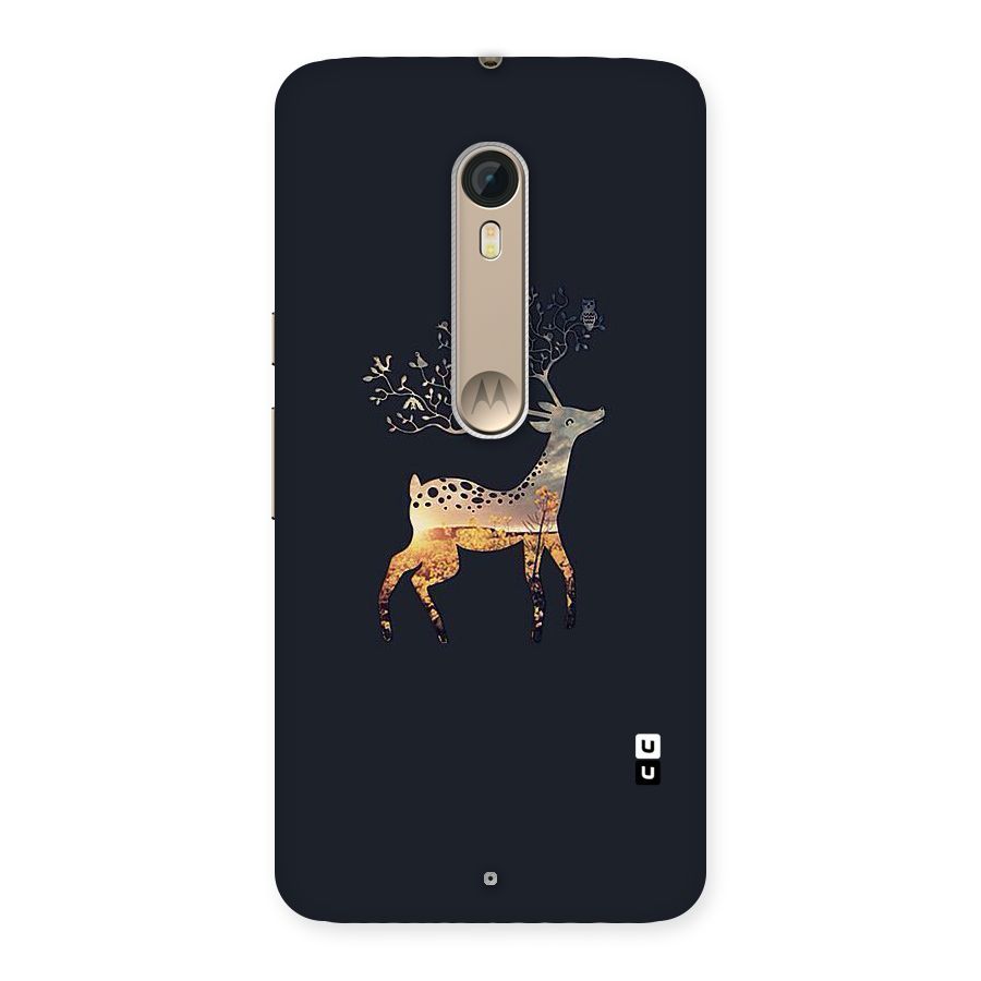 Black Deer Back Case for Motorola Moto X Style