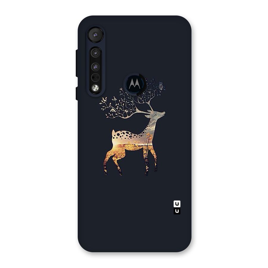 Black Deer Back Case for Motorola One Macro