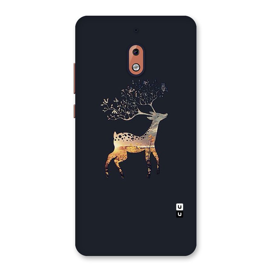 Black Deer Back Case for Nokia 2.1