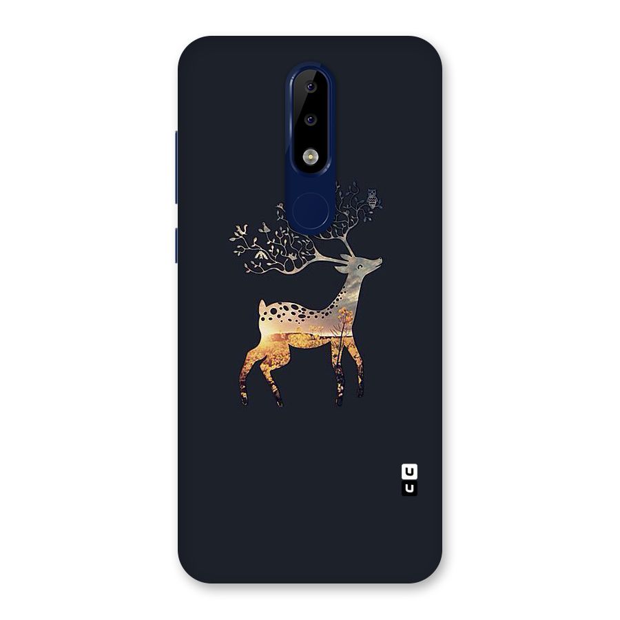 Black Deer Back Case for Nokia 5.1 Plus