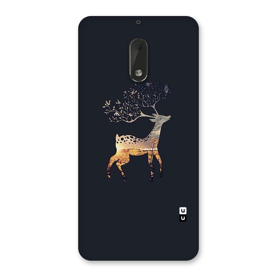 Black Deer Back Case for Nokia 6