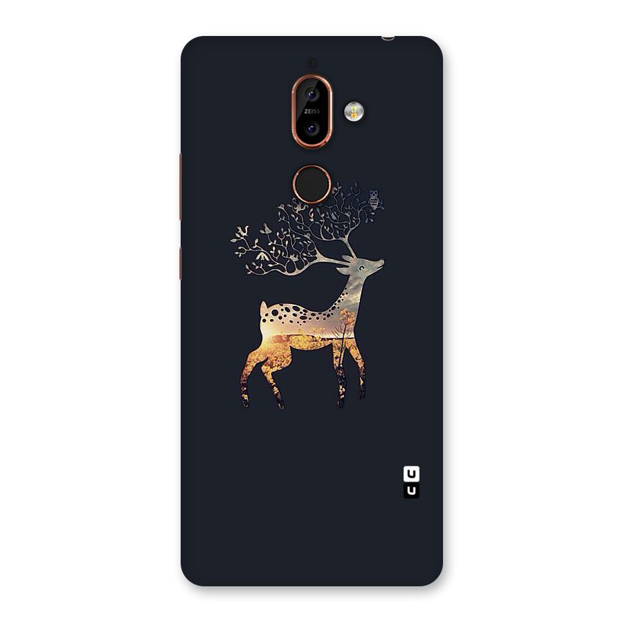 Black Deer Back Case for Nokia 7 Plus