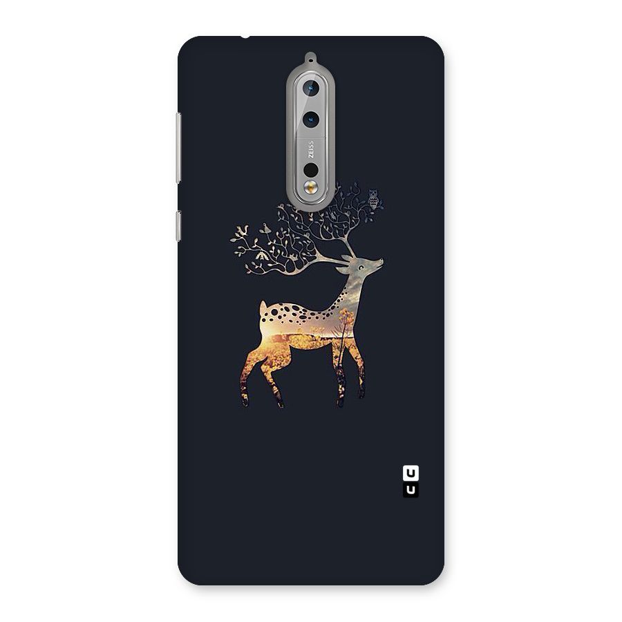 Black Deer Back Case for Nokia 8