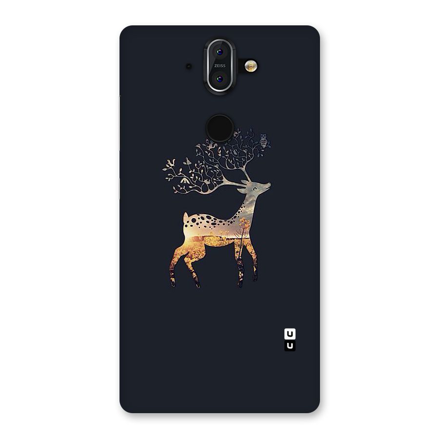 Black Deer Back Case for Nokia 8 Sirocco