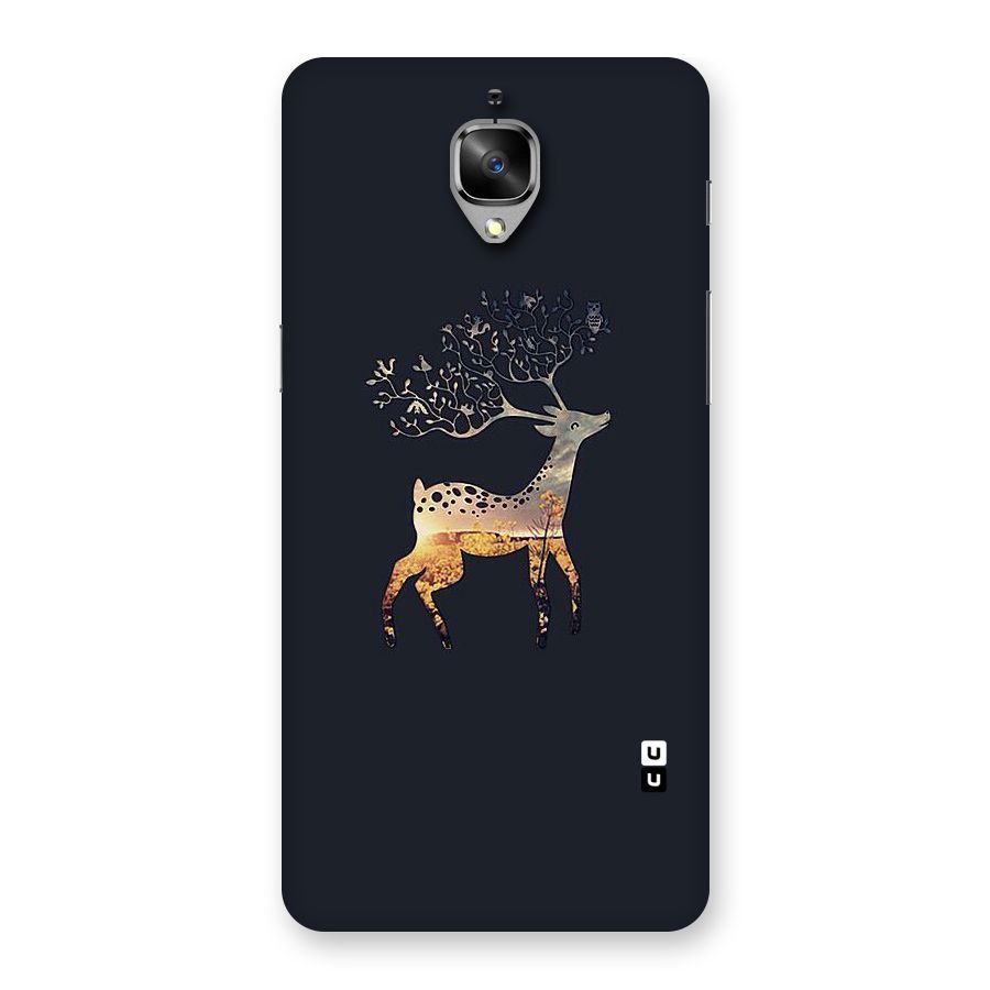 Black Deer Back Case for OnePlus 3