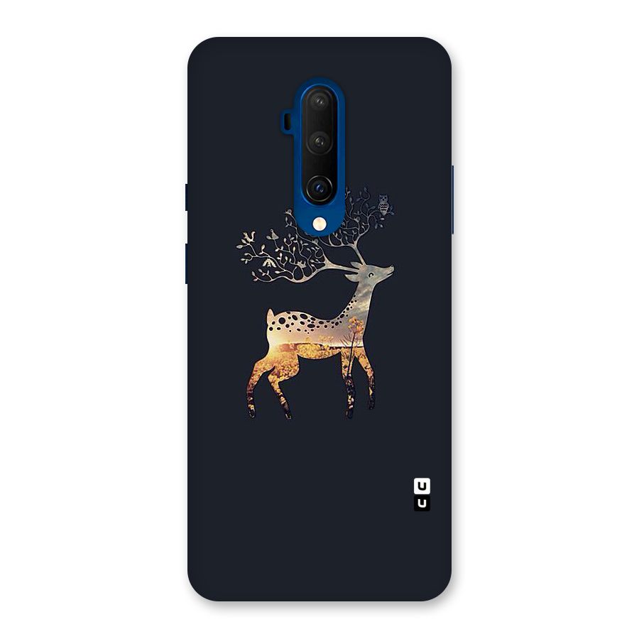 Black Deer Back Case for OnePlus 7T Pro