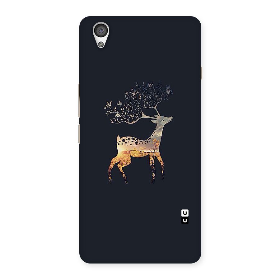 Black Deer Back Case for OnePlus X