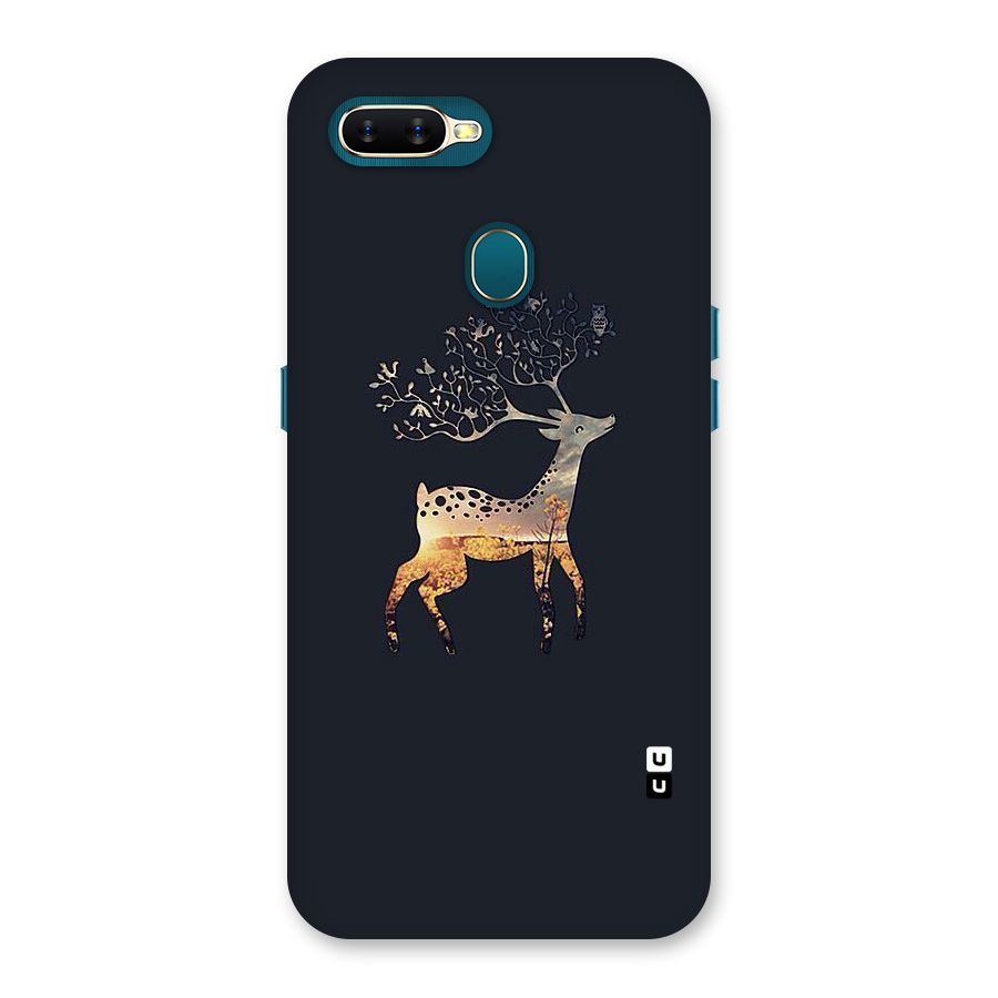 Black Deer Back Case for Oppo A11k