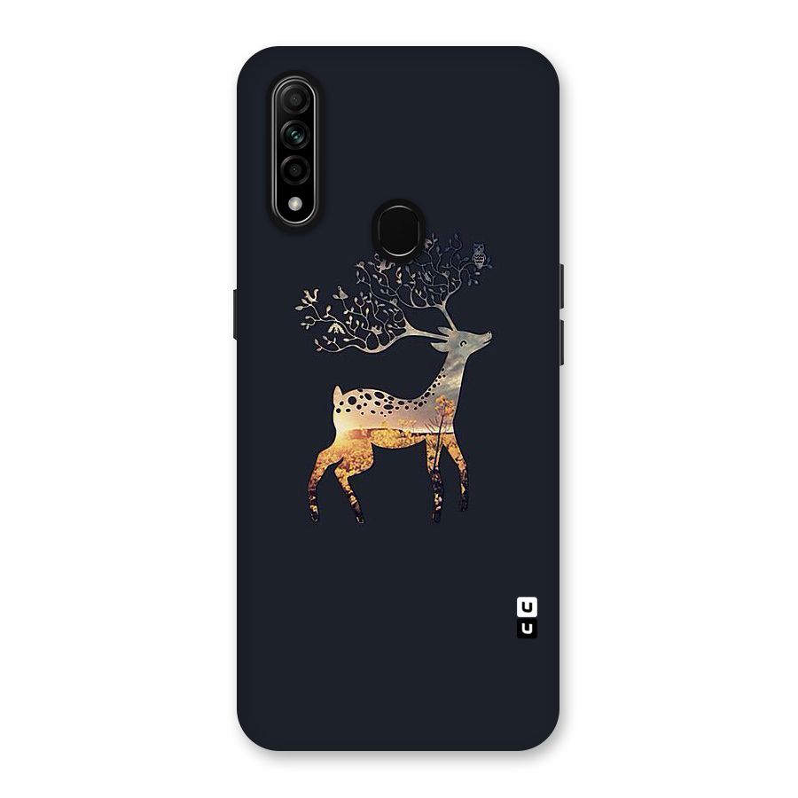 Black Deer Back Case for Oppo A31