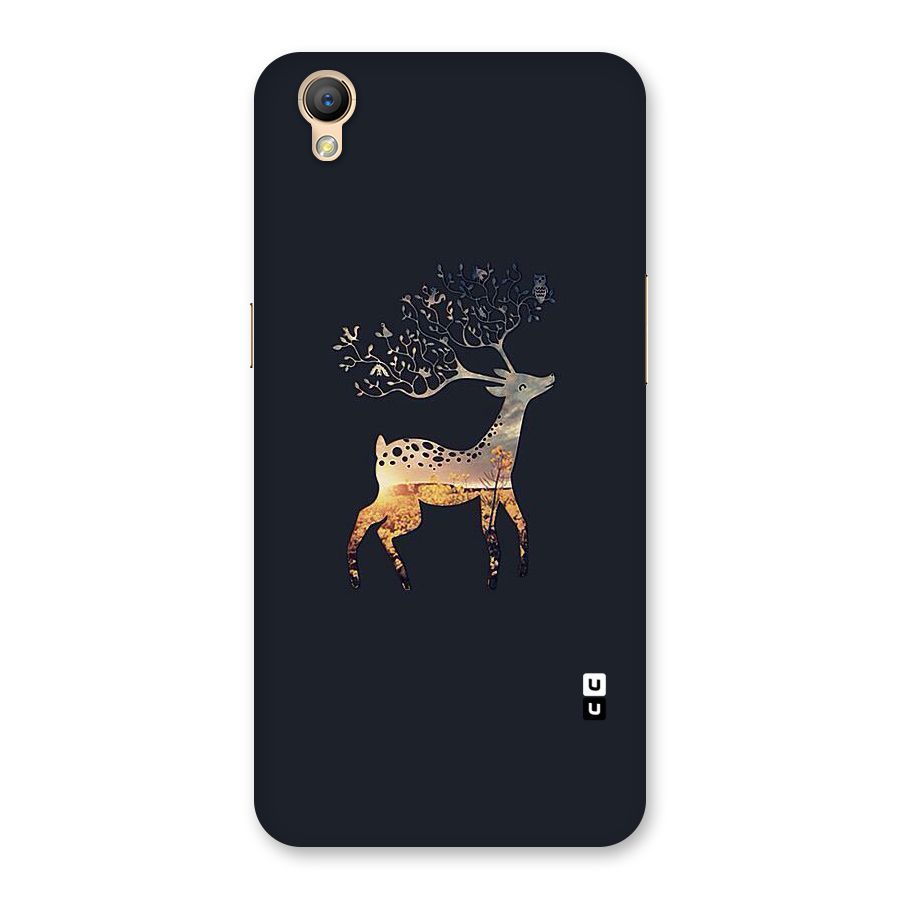 Black Deer Back Case for Oppo A37