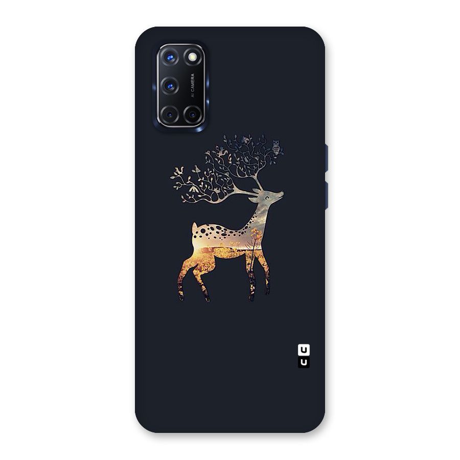 Black Deer Back Case for Oppo A52