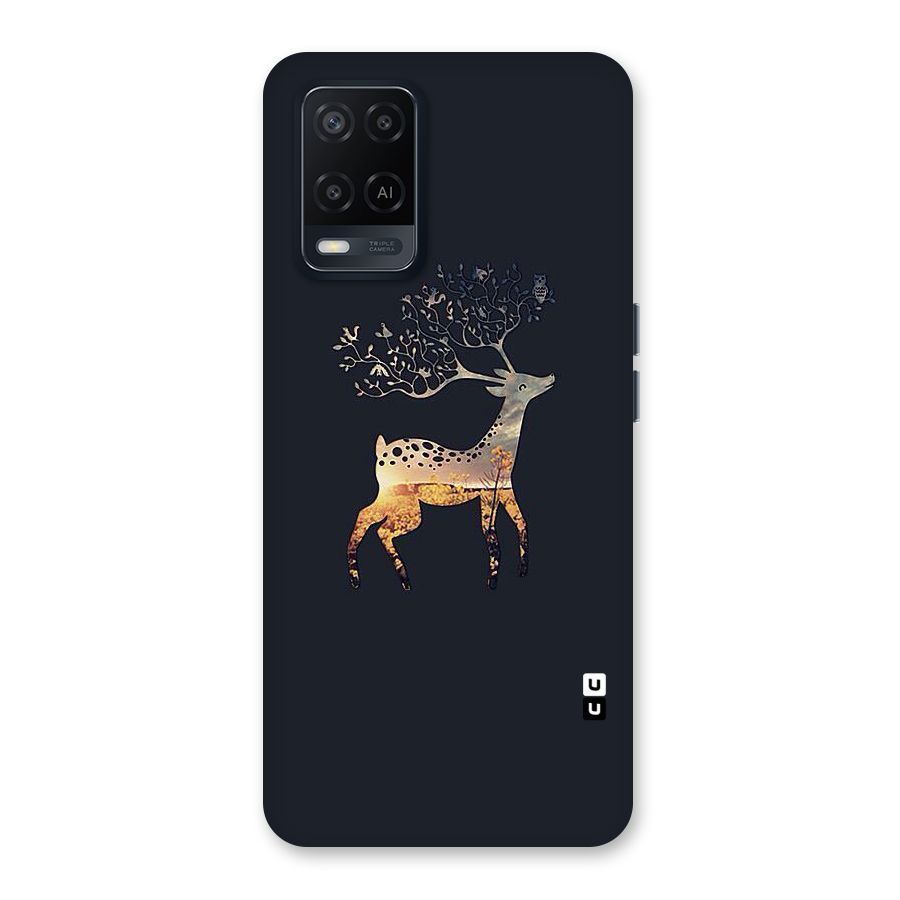Black Deer Back Case for Oppo A54