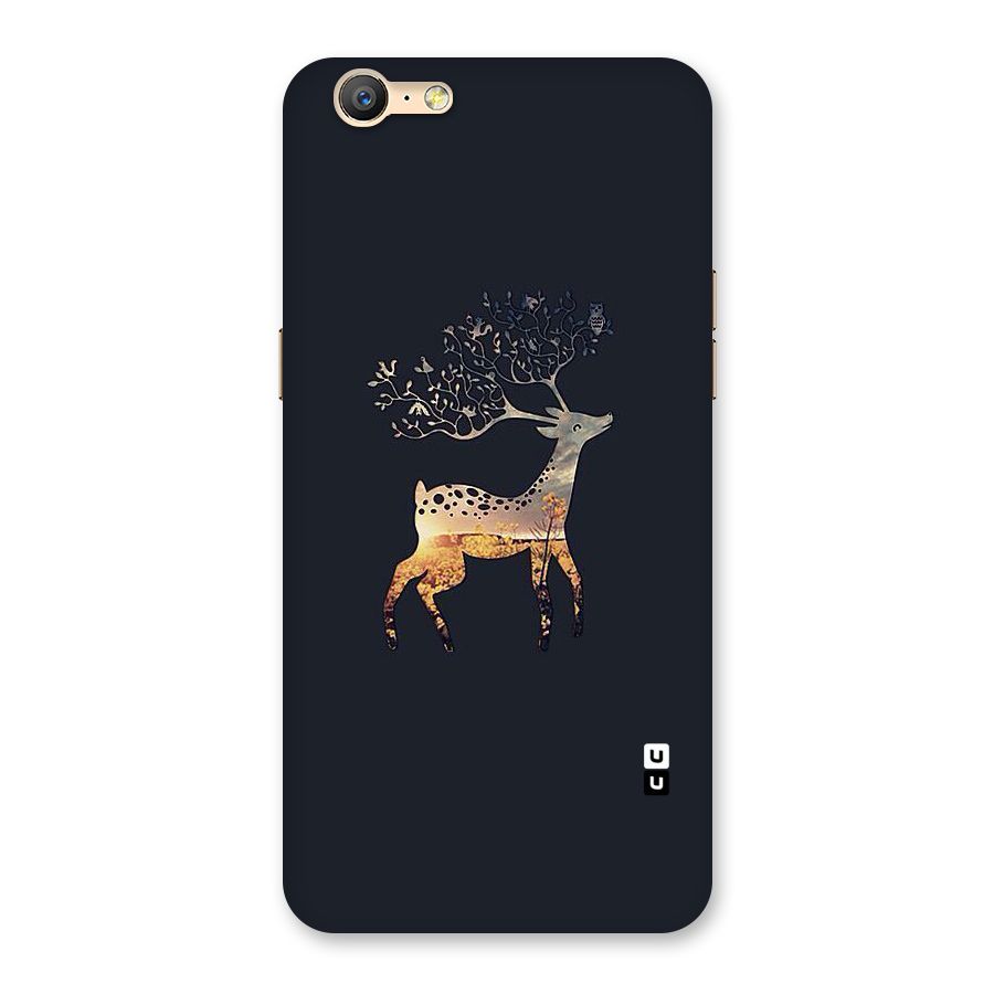 Black Deer Back Case for Oppo A57