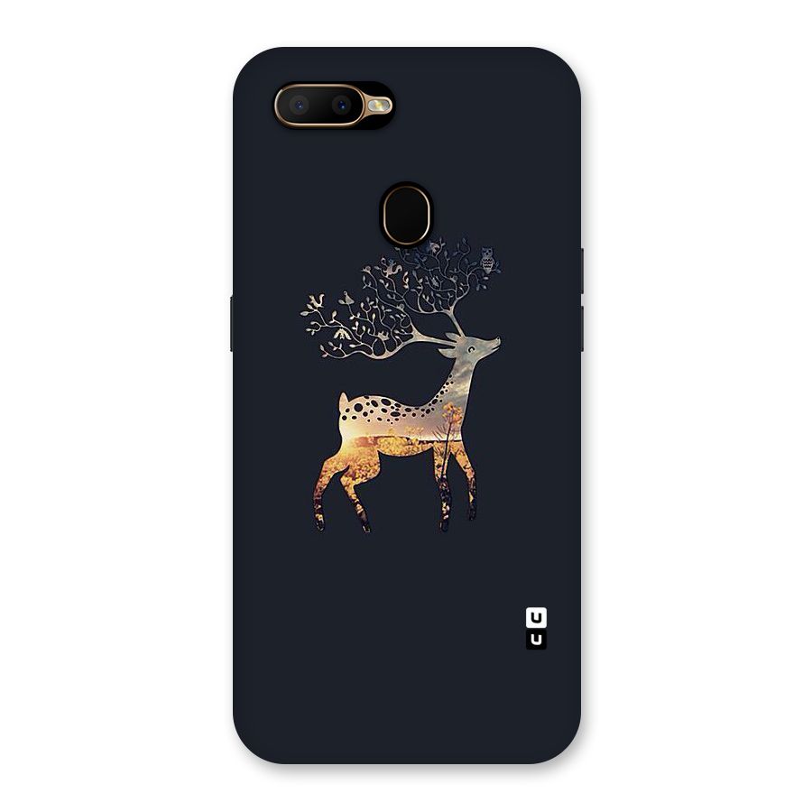 Black Deer Back Case for Oppo A5s