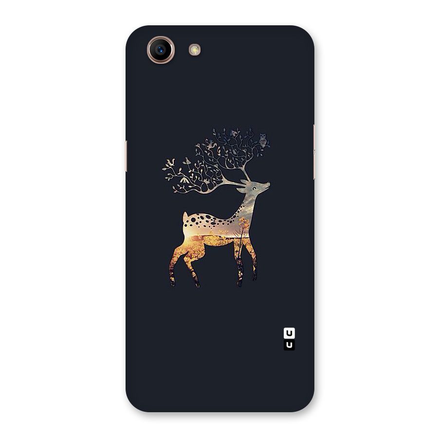 Black Deer Back Case for Oppo A83 (2018)
