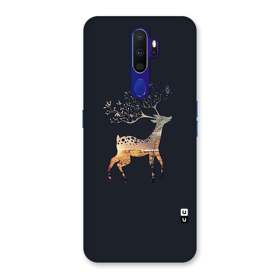Black Deer Back Case for Oppo A9 (2020)