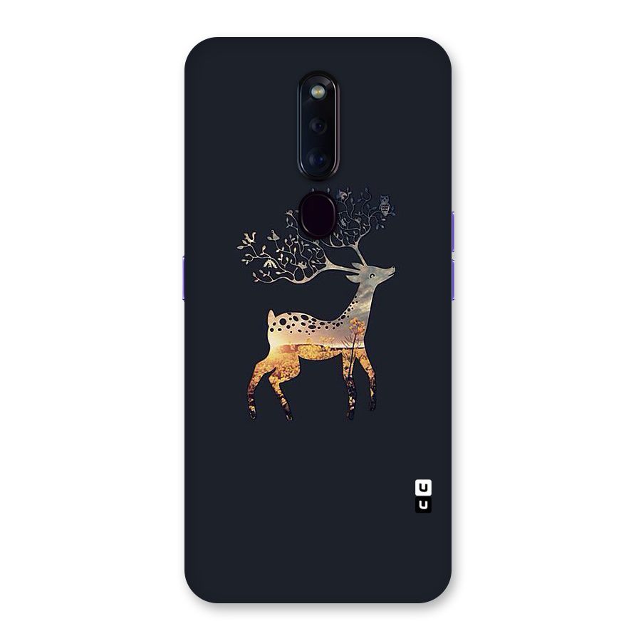 Black Deer Back Case for Oppo F11 Pro