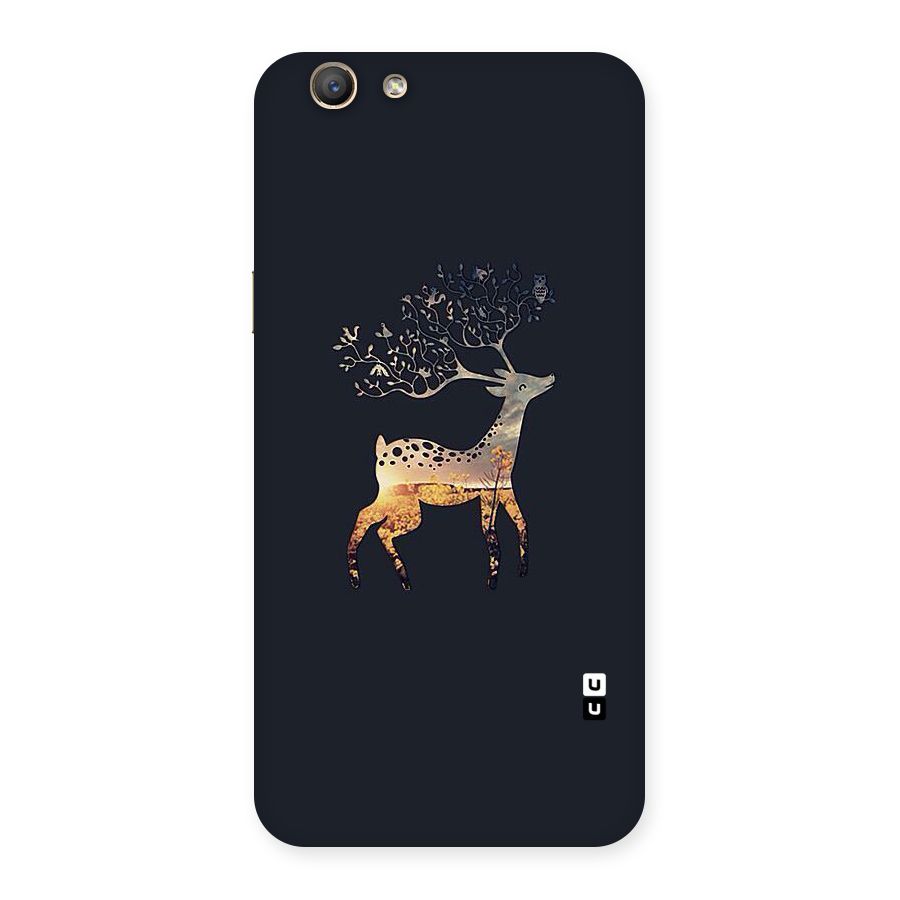 Black Deer Back Case for Oppo F1s
