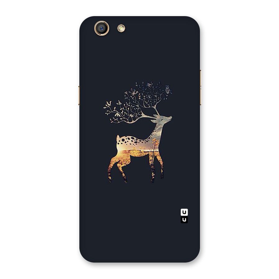 Black Deer Back Case for Oppo F3
