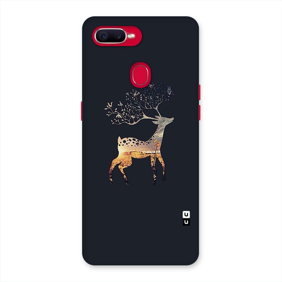 Black Deer Back Case for Oppo F9 Pro