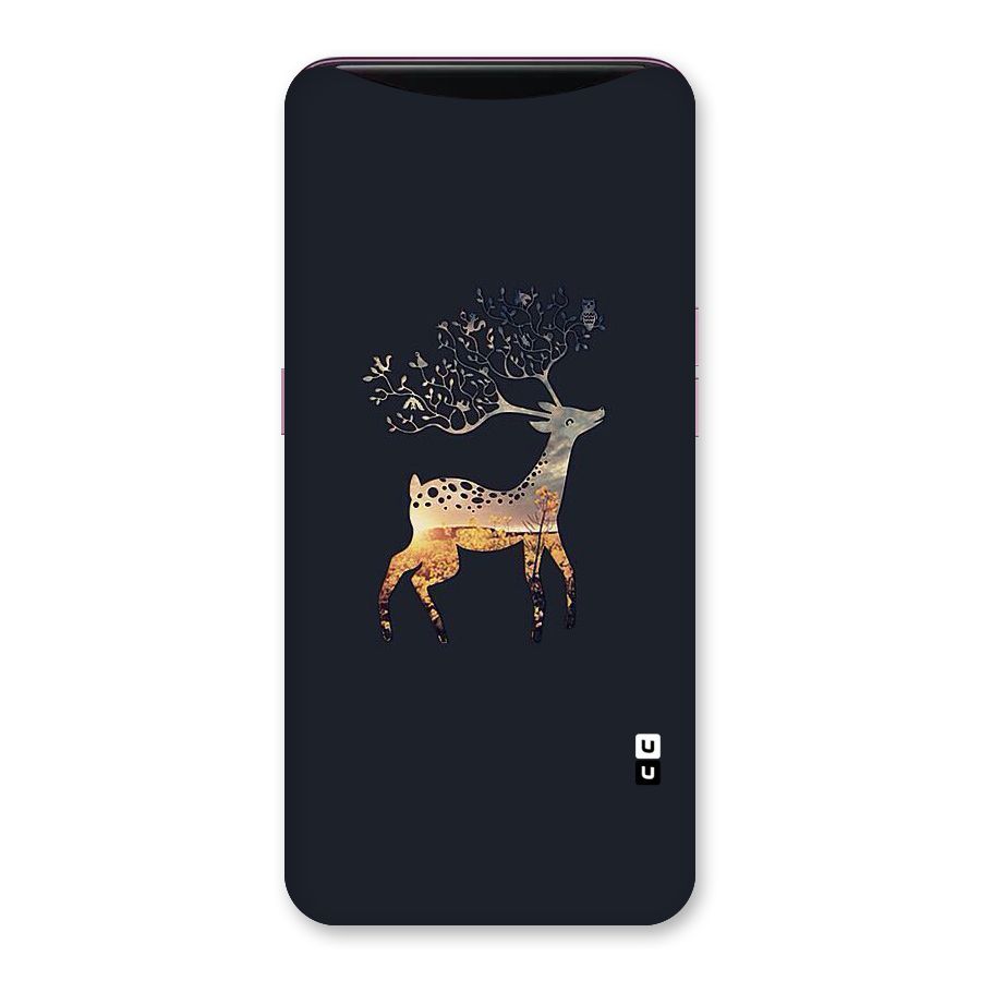 Black Deer Back Case for Oppo Find X