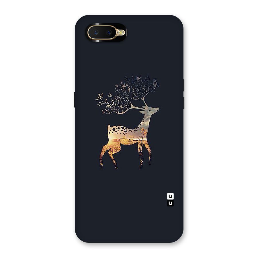 Black Deer Back Case for Oppo K1