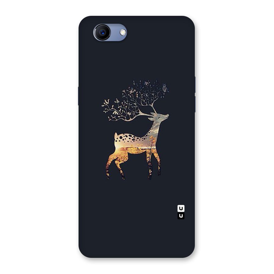 Black Deer Back Case for Oppo Realme 1