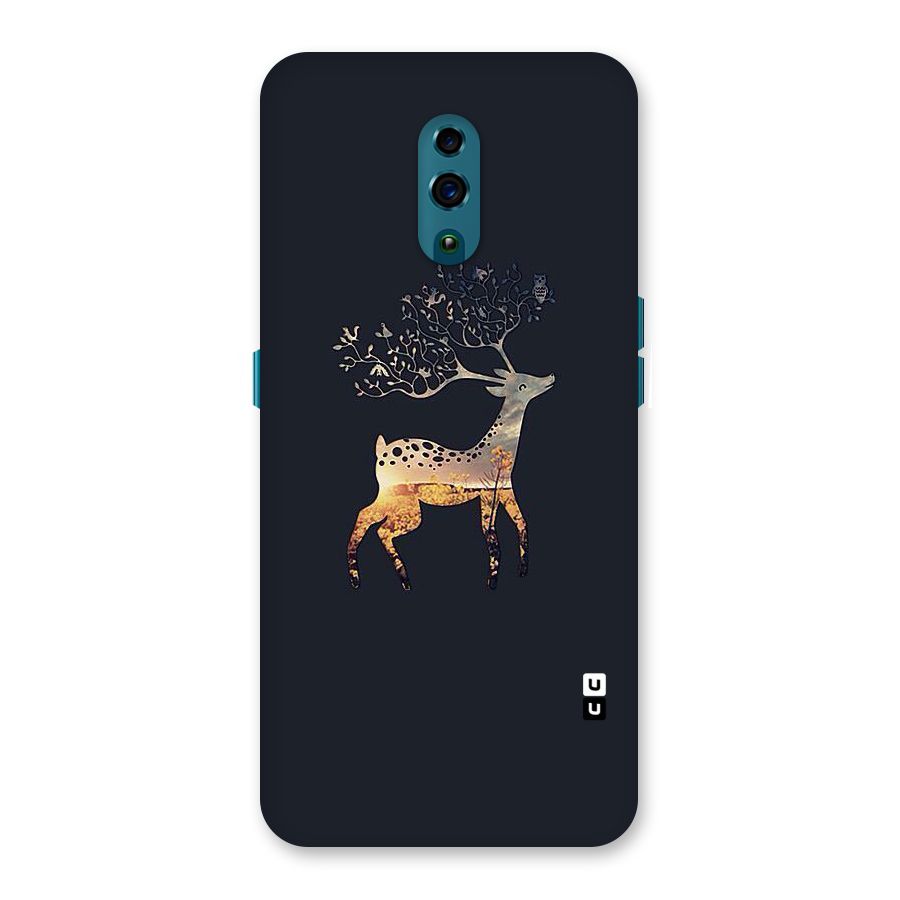 Black Deer Back Case for Oppo Reno