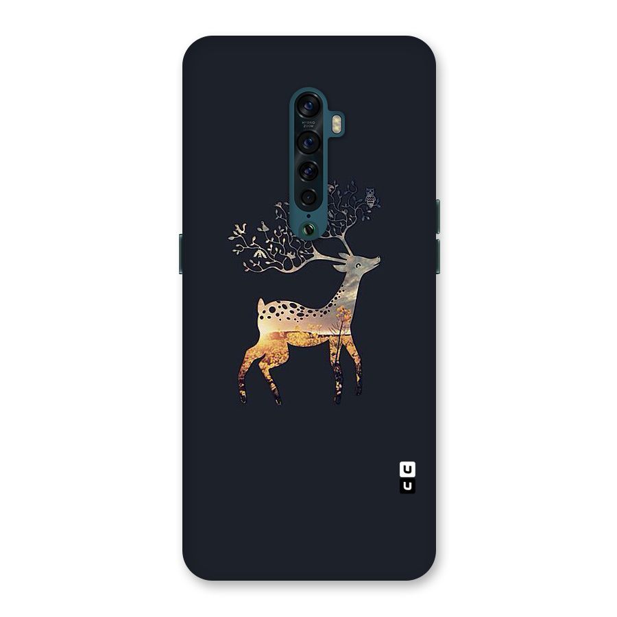 Black Deer Back Case for Oppo Reno2