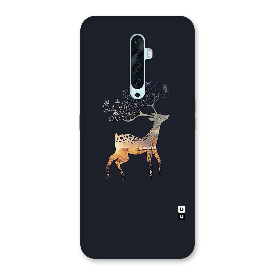 Black Deer Back Case for Oppo Reno2 F