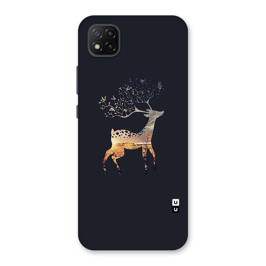 Black Deer Back Case for Poco C3