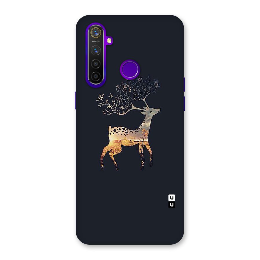 Black Deer Back Case for Realme 5 Pro