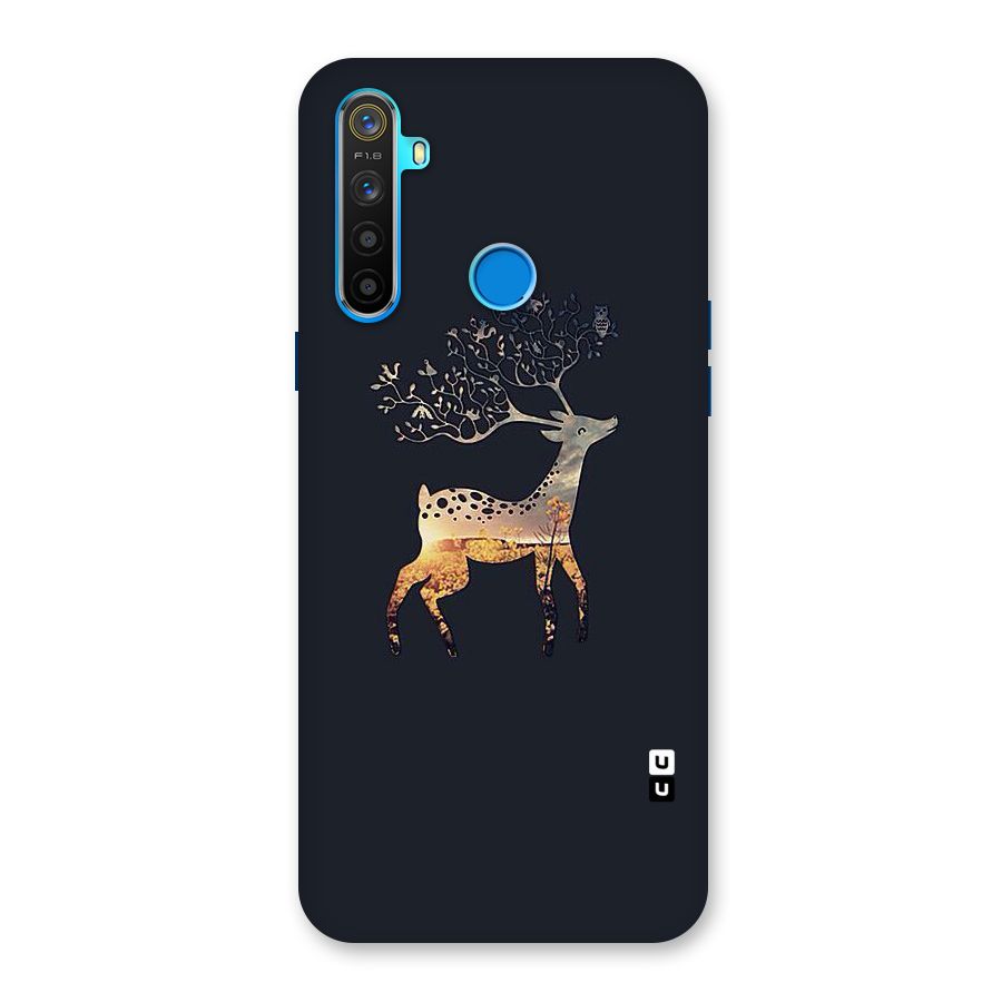 Black Deer Back Case for Realme 5s