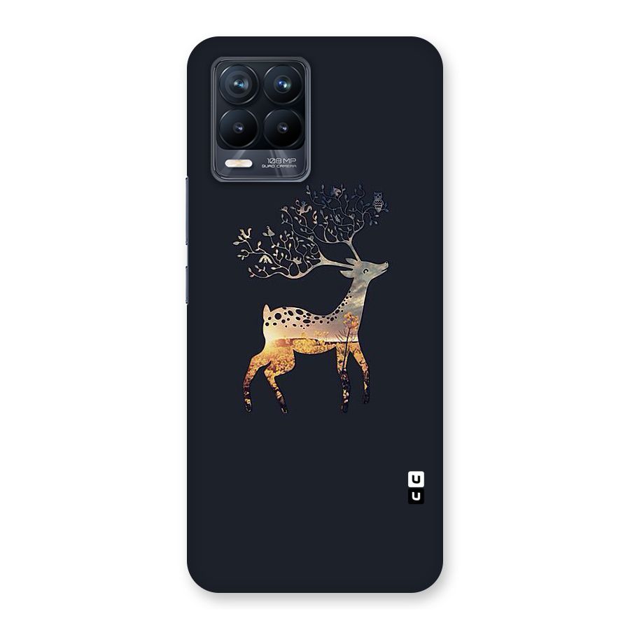 Black Deer Back Case for Realme 8 Pro