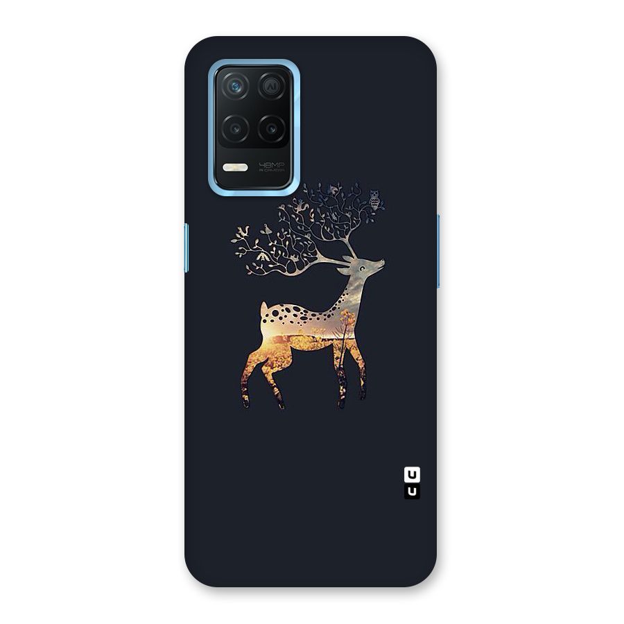 Black Deer Back Case for Realme 8s 5G
