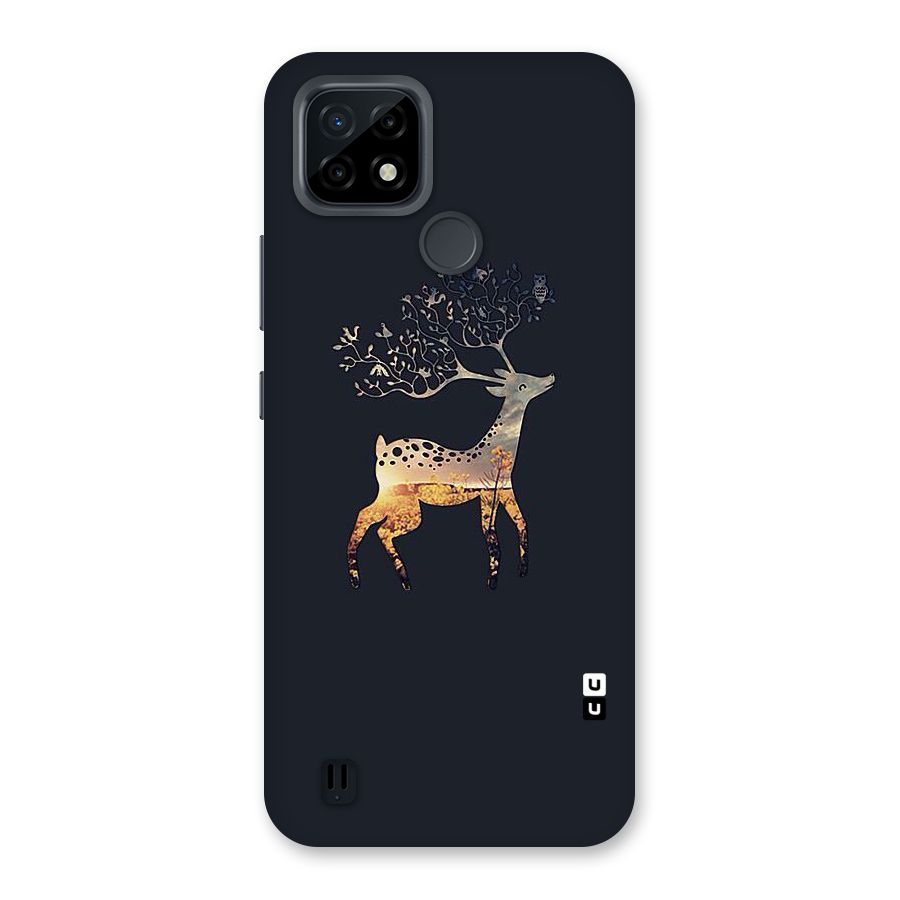 Black Deer Back Case for Realme C21