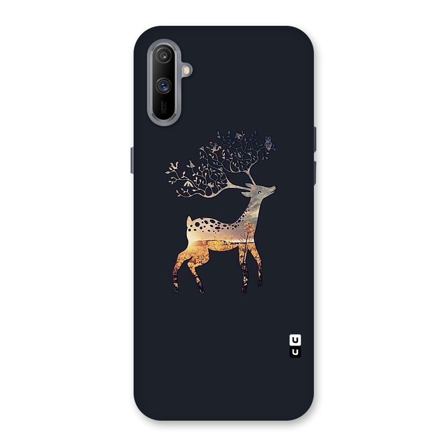 Black Deer Back Case for Realme C3