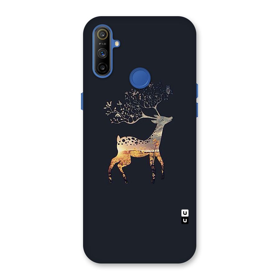 Black Deer Back Case for Realme Narzo 10A