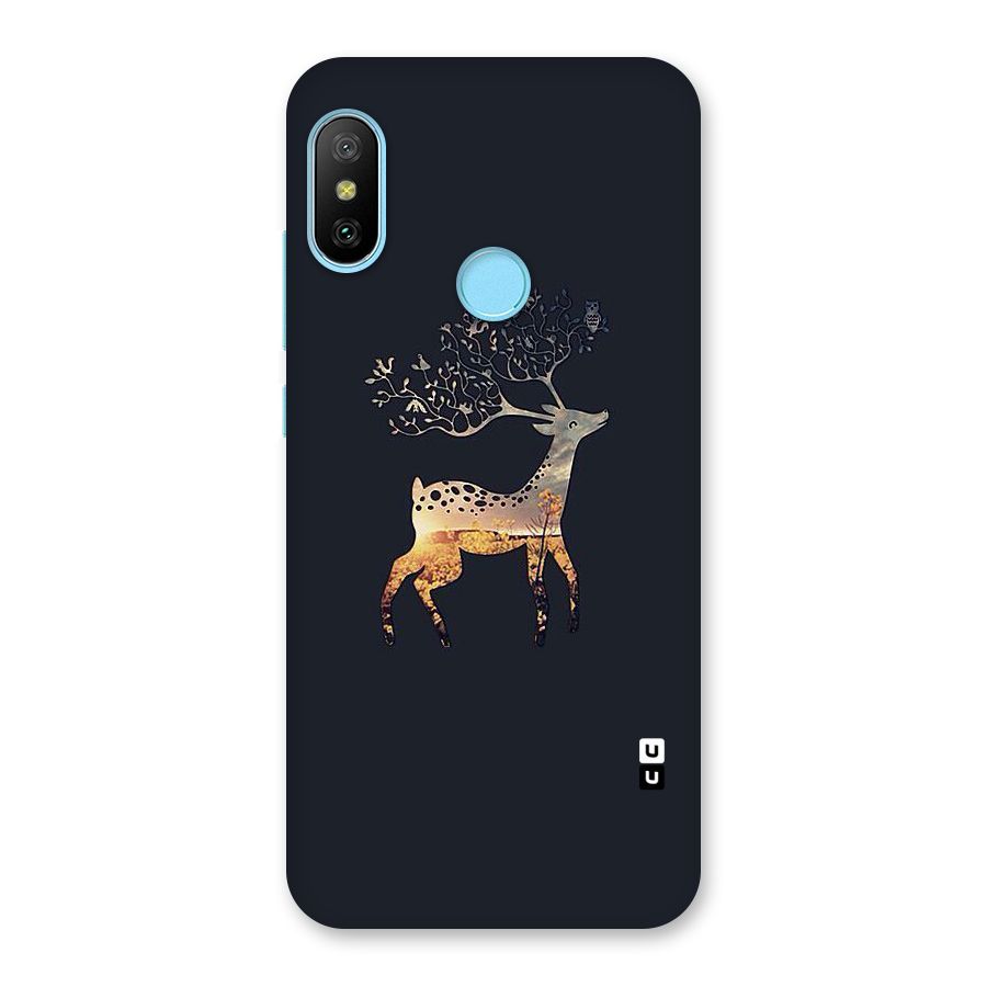 Black Deer Back Case for Redmi 6 Pro
