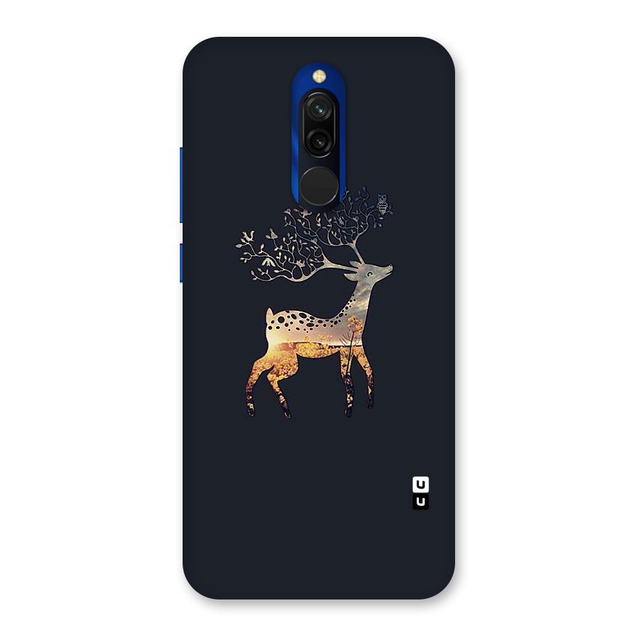 Black Deer Back Case for Redmi 8