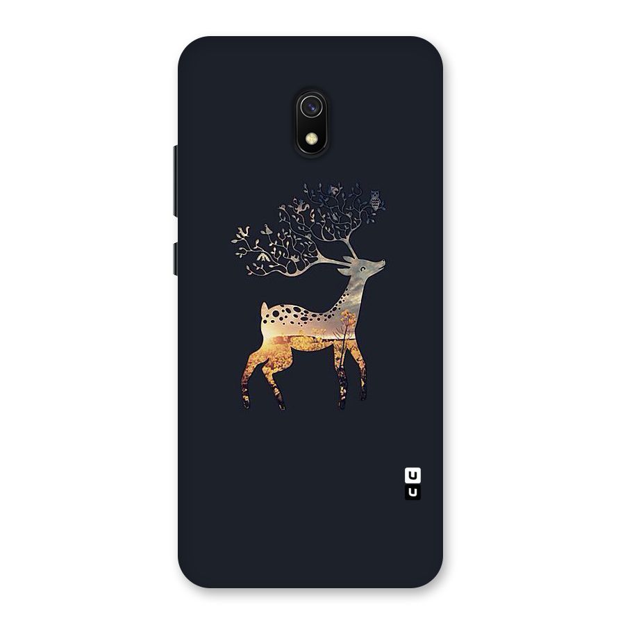 Black Deer Back Case for Redmi 8A