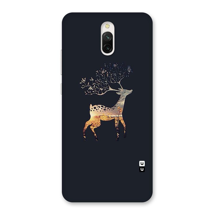 Black Deer Back Case for Redmi 8A Dual