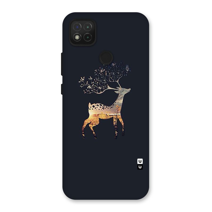 Black Deer Back Case for Redmi 9C