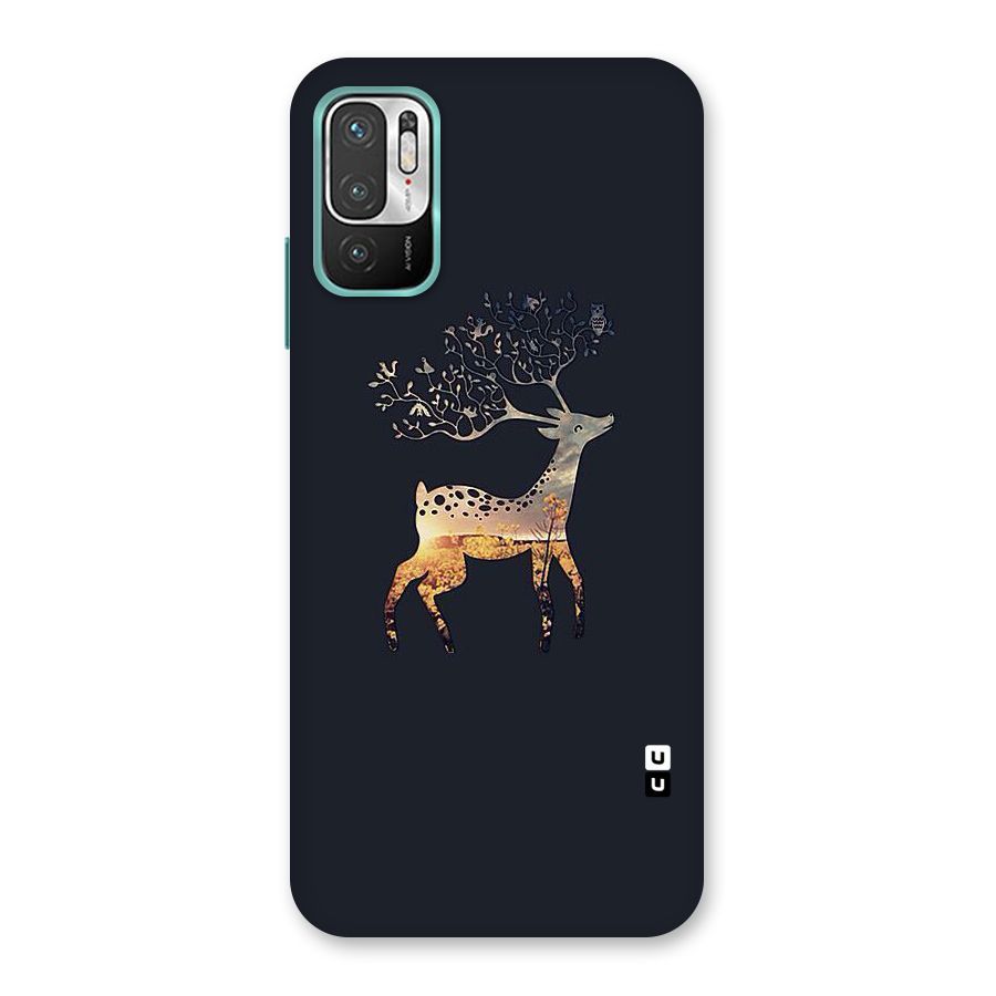 Black Deer Back Case for Redmi Note 10T 5G